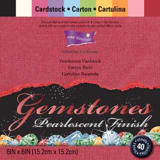 Core'dinations Gemstones Cardstock Pack 6inX6in 40/Pkg