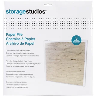 Storage Studios Paper Files W/Tabbed Dividers & Labels 3/Pkg12.75inX13in