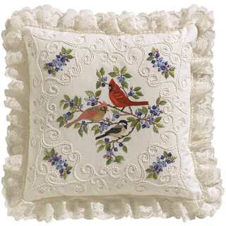 Birds And Berries Candlewicking Embroidery Kit14inX14in Stitched In Thread