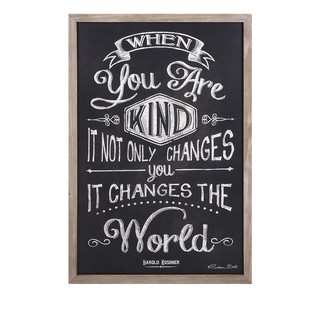 Kindness Changes The World Wall Decor