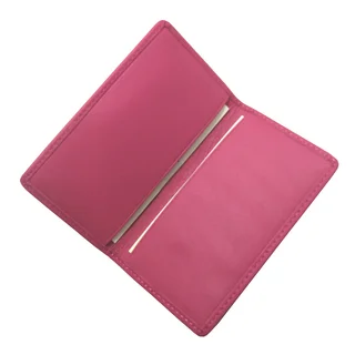 Royce Leather Wildberry Pink Genuine Leather Business Card Case