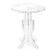 Prestige Clear/ frosted Acrylic Accent Table - Thumbnail 0