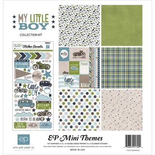 Echo Park Collection Kit 12inX12inMy Little Boy