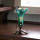 9" H Hand Blown Mercury Glass Butterfly Lily Lamp - Thumbnail 3