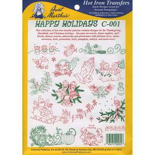 Aunt Martha'a IronOn Transfer CollectionHappy Holidays