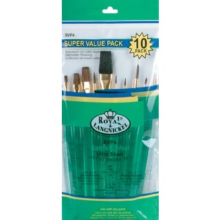 Ultra Short Sable/Camel Super Value Pack Brush Set10/Pkg