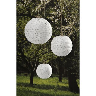 Lace Look Paper Lanterns 3/PkgWhite 6in, 8in And 10in