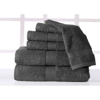Supersoft Plush 6-piece Luxury Low Twist Cotton Bath Towel Set