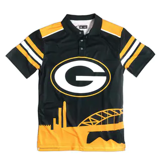 Forever Collectibles Green Bay Packers NFL Polyester Thematic Polo Shirt