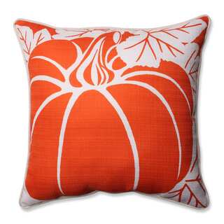 Pillow Perfect Pumpkin Beige 16.5-inch Corded Throw Pillow