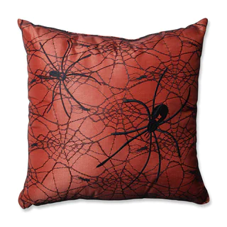 Pillow Perfect Spider Orange 16.5-inch Throw Pillow