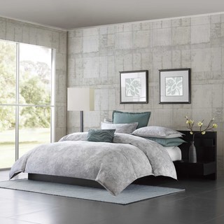 Metropolitan Home Marble Cotton 3-piece Comforter Set
