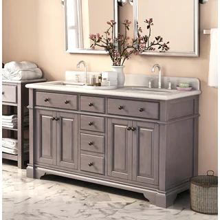 Casanova 60-inch Double Sink Vanity with Backsplash