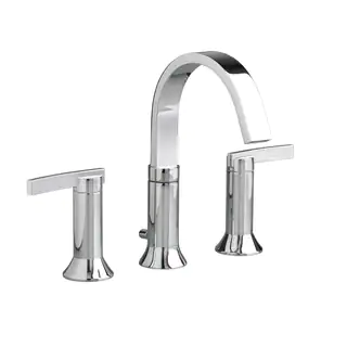 Amercian Standard Polished Chrome Berwick Widespread Bathroom Faucet with Metal Lever Handles