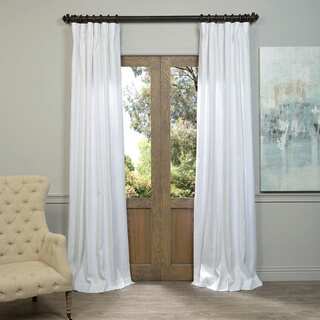 Exclusive Fabrics Linen 96-inch Curtain Panel
