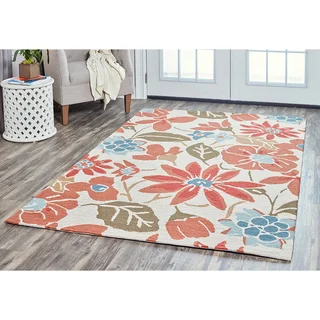 Arden Loft Hand-tufted Ivory Fractured Ikat River Hill Collection Wool Area Rug (10' x 14')