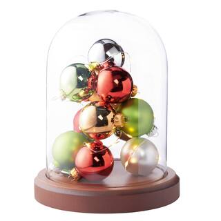 Order Home Collection Glass Cloche with LED Ornaments