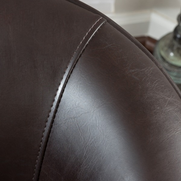Aiden Bonded Leather Club Chair By, Aiden Bonded Leather Club Chair