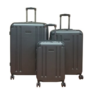 Kenneth Cole 8-Wheelin Pewter 3-piece Hardside Spinner Luggage Set