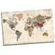 Portfolio Canvas Decor  'World Map of Maps' by Studio Voltaire Gallery Wrapped Canvas - Brown/Green - Thumbnail 0