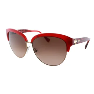 Emilio Pucci Women's EP 724S 639 Rouge And Light Gold Plastic Cat Eye Sunglasses