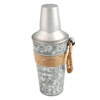 Cambridge Silversmiths Shiloh Galvenized and Rope 24-ounce Shaker