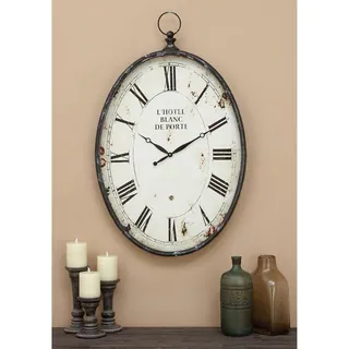 French Oval Wall Clock