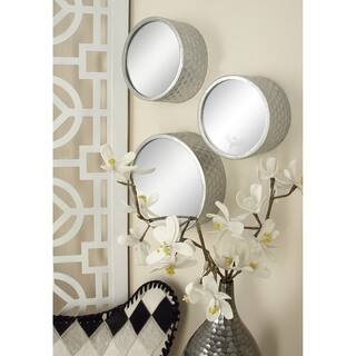 Round Silver Mirrors (Set of 7)