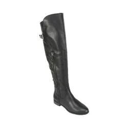 Women's Rialto Firstrow Riding Boot Black Smooth Synthetic