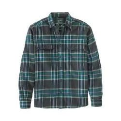 Men's Woolrich Oxbow Bend Flannel Shirt Forest Green Buffalo