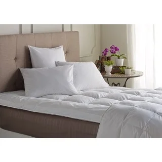 Supportive Cotton and Natural Down and Featherbed Mattress Topper
