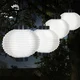 Pure Garden Outdoor Solar LED White Chinese Lanterns (Set of 4) - Thumbnail 5