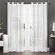 ATI Home Penny Sheer Grommet Top Curtain Panel Pair - Thumbnail 0