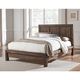 Thumbnail 8, Wire Brushed Solid Wood Platform Bed in Brick Brown. Changes active main hero.