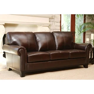 Abbyson Living Hamilton Top-Grain Leather Sofa