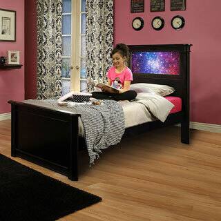 LightHeaded Beds Riviera Black Twin Bed by Lifetime