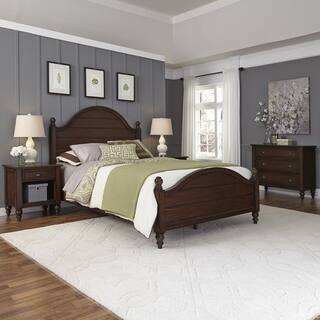 Country Comfort Bed, Two Night Stands, and Chest by Home Styles