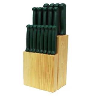 Quikut Homebasics 20-piece Green Cutlery Set