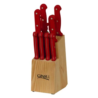 Ginsu Essential Series Pomegranate Red 10-piece Cutlery Set