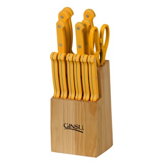 Ginsu Essential Sunset Yellow 14-piece Cutlery Set