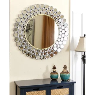 Abbyson Wilshire Round Wall Mirror