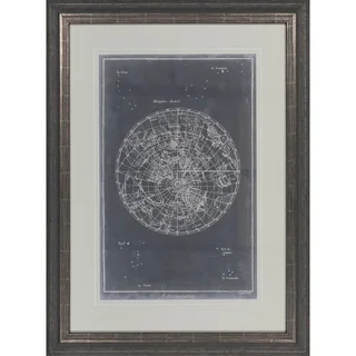 Map Arlene Rectangular Framed Giclee on Paper 31" x 41"