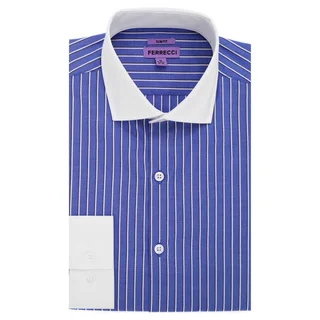Ferrecci Men's Slim Fit Premium Cotton Dress Shirt