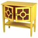 Heather Ann 2-door Console Cabinet with Glass Insert and Bottom Shelf - Thumbnail 5