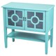 Heather Ann 2-door Console Cabinet with Glass Insert and Bottom Shelf - Thumbnail 3