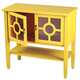 Heather Ann 2-door Console Cabinet with Glass Insert and Bottom Shelf - Thumbnail 6