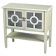 Heather Ann 2-door Console Cabinet with Glass Insert and Bottom Shelf - Thumbnail 0