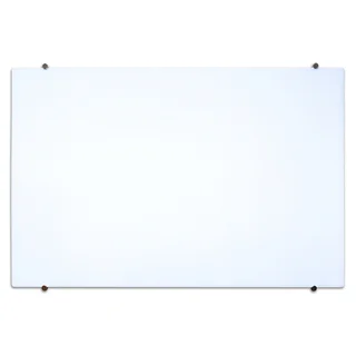 Luxor Wall-Mounted Magnetic Glass Marker Board (34x48-inches)