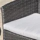 Malta Outdoor 4-piece Wicker Chat Set with Cushions by Christopher Knight Home - Thumbnail 11