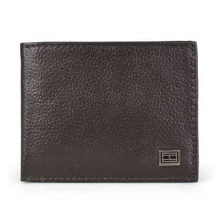 Tommy Hilfiger Men's Genuine Leather Bifold Passcase Wallet